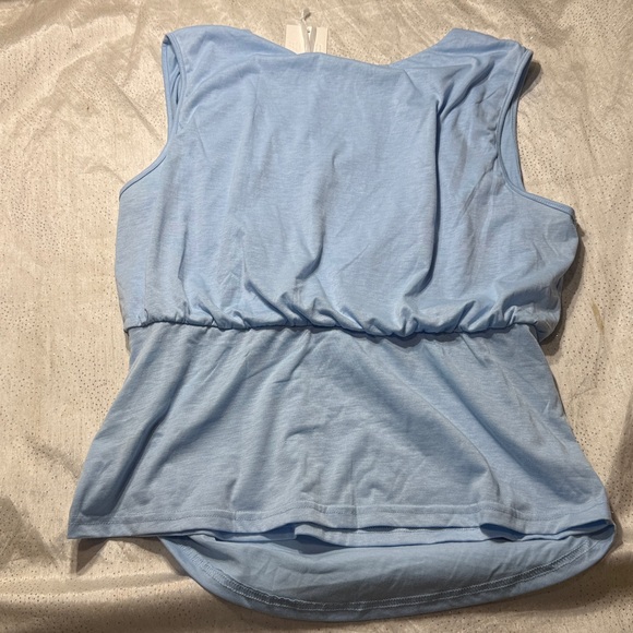 Grace Karin Light Blue Sleeveless Top for women size XL - Picture 4 of 6